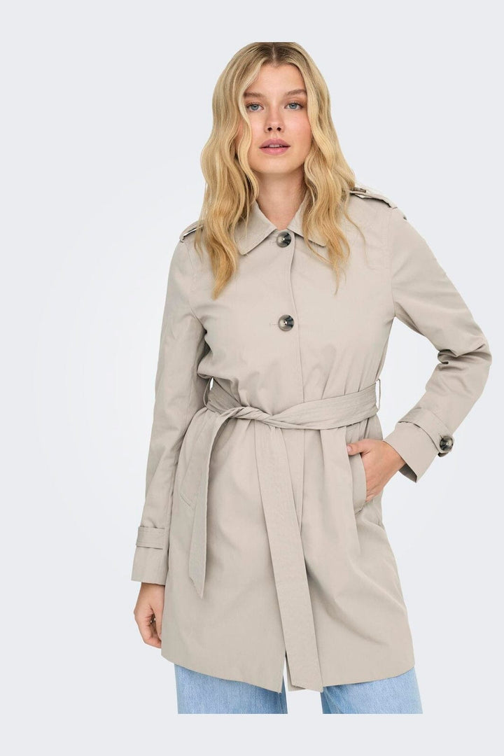 Only - Onldisa Life Sb Trenchcoat Cc - 4960264 Island Fossil