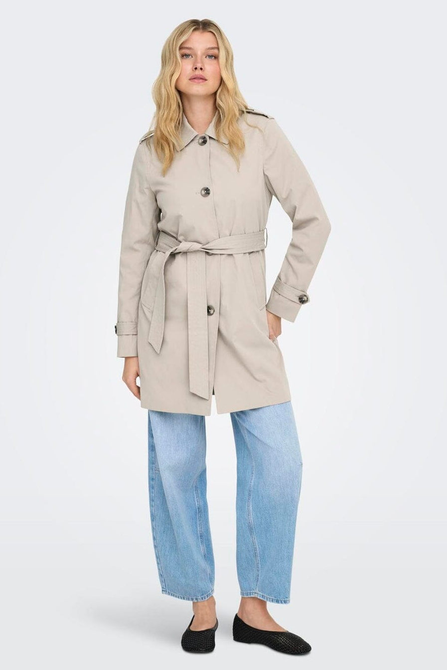 Only - Onldisa Life Sb Trenchcoat Cc - 4960264 Island Fossil