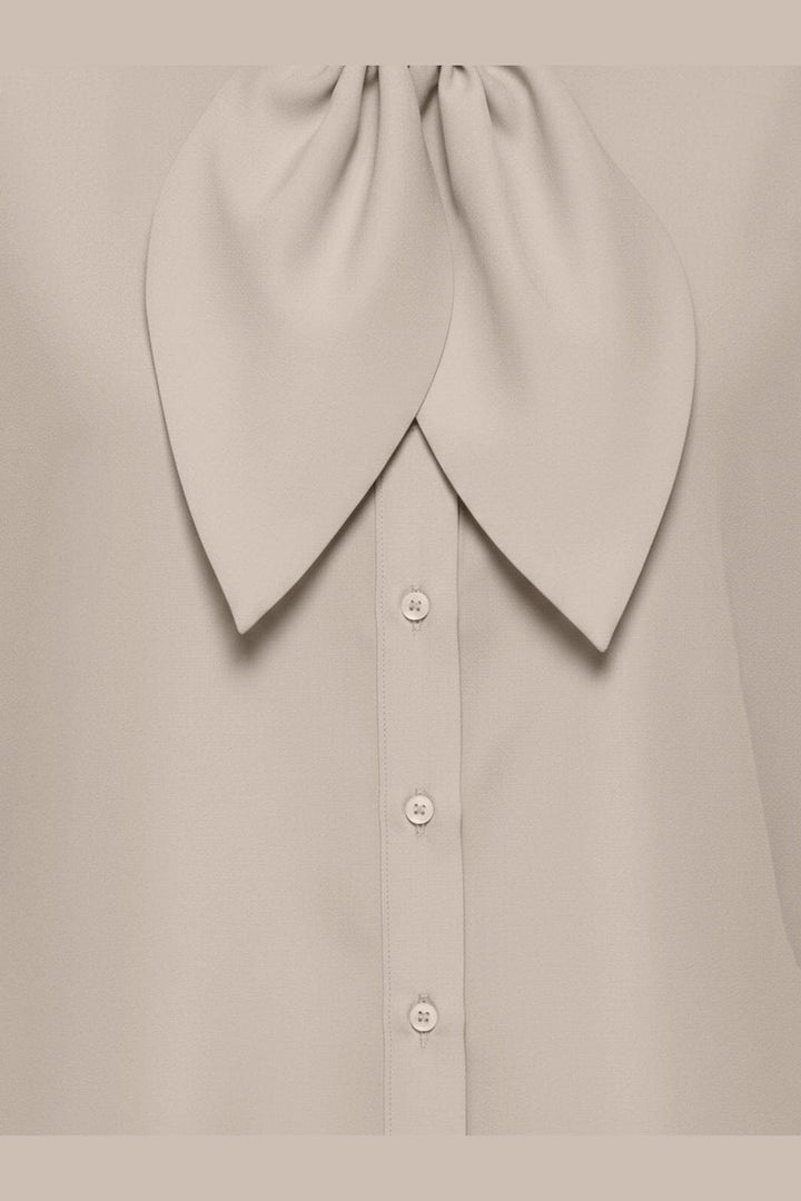 Only - Onldisako L/S Bow Detail Shirt - 5158552 Peyote