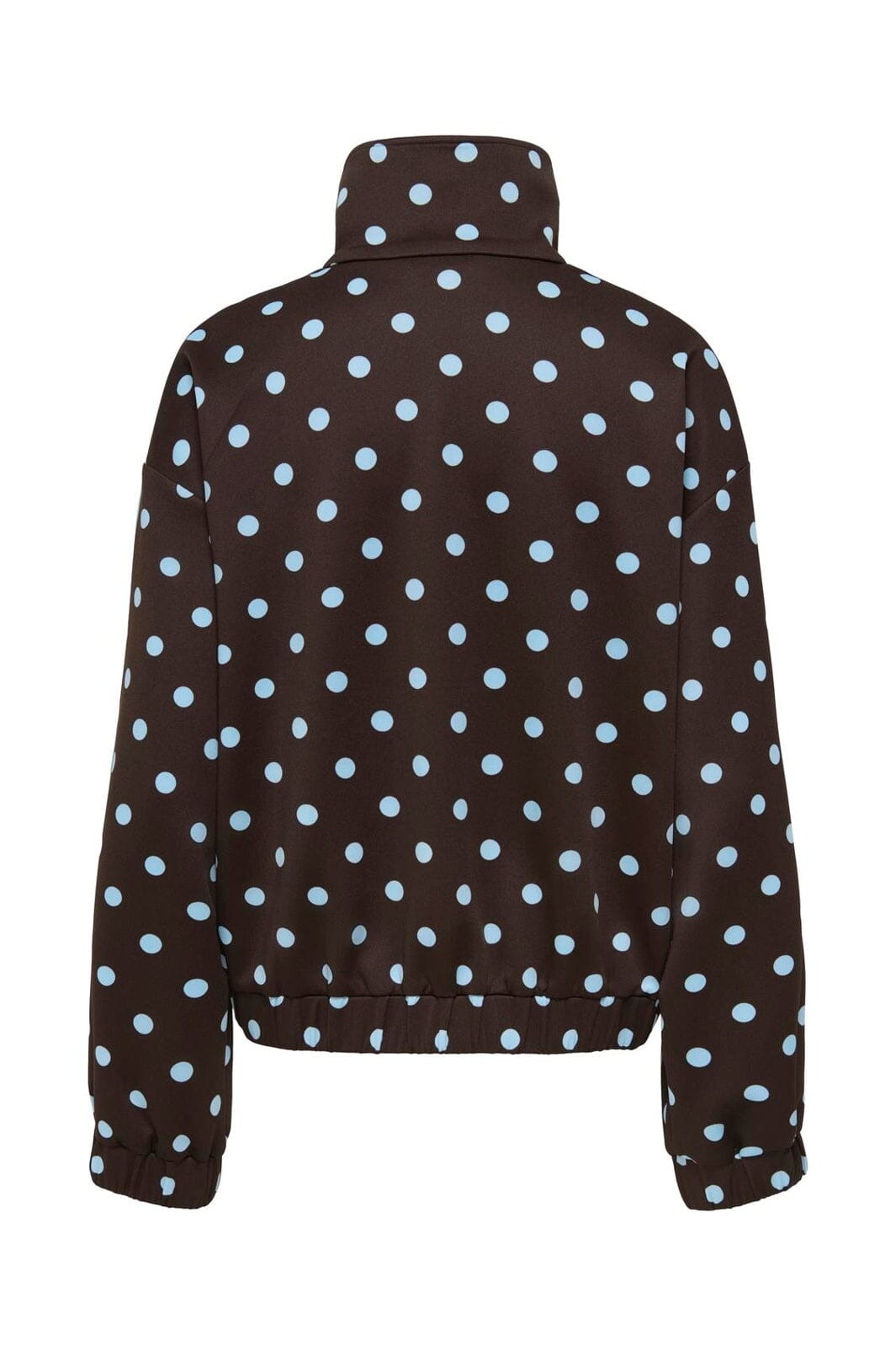 Only - Onldotier Zip Jacket - 5265253 Coffee Bean Cashmer Blue Dots + Panels