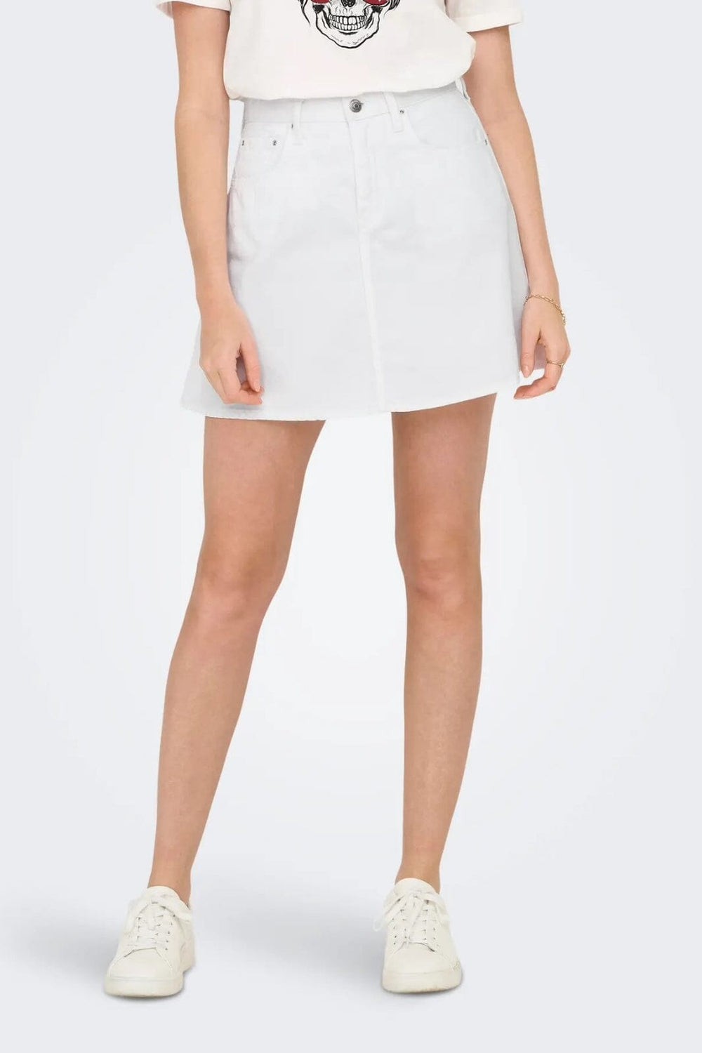 Only - Onleden A-Skirt Pim 15349233 - 4769531 - White