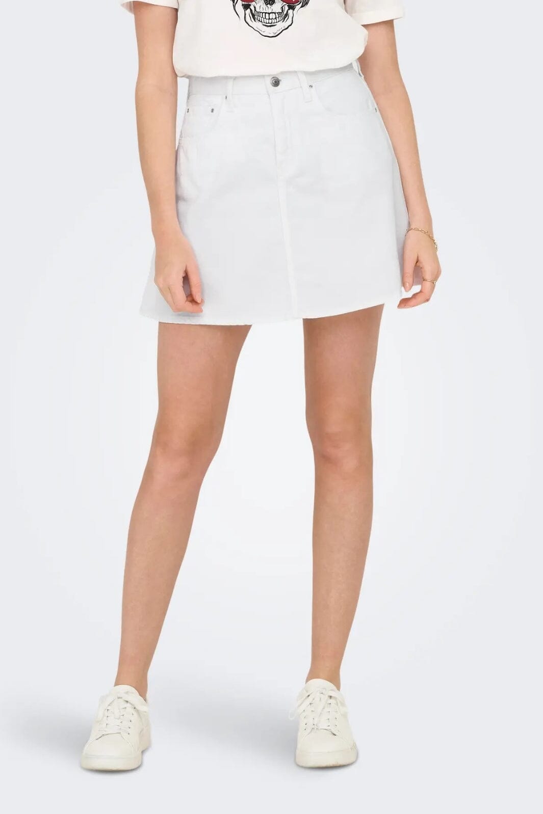 Only - Onleden A-Skirt Pim 15349233 - 4769531 - White