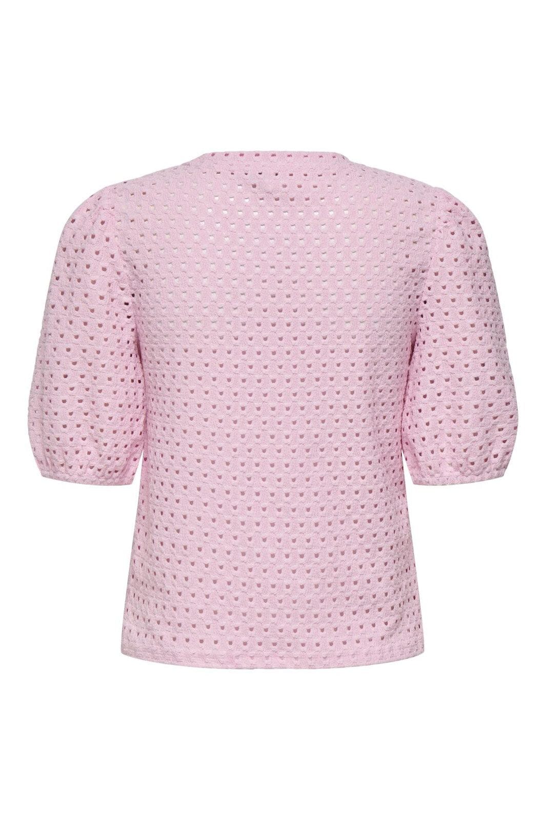 Only - Onlelisa S/S O-Neck Top Box - 4738418 Roseate Spoonbill