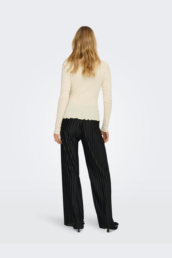 Only - Onlella L/S Ruching Top - 4952823 Birch