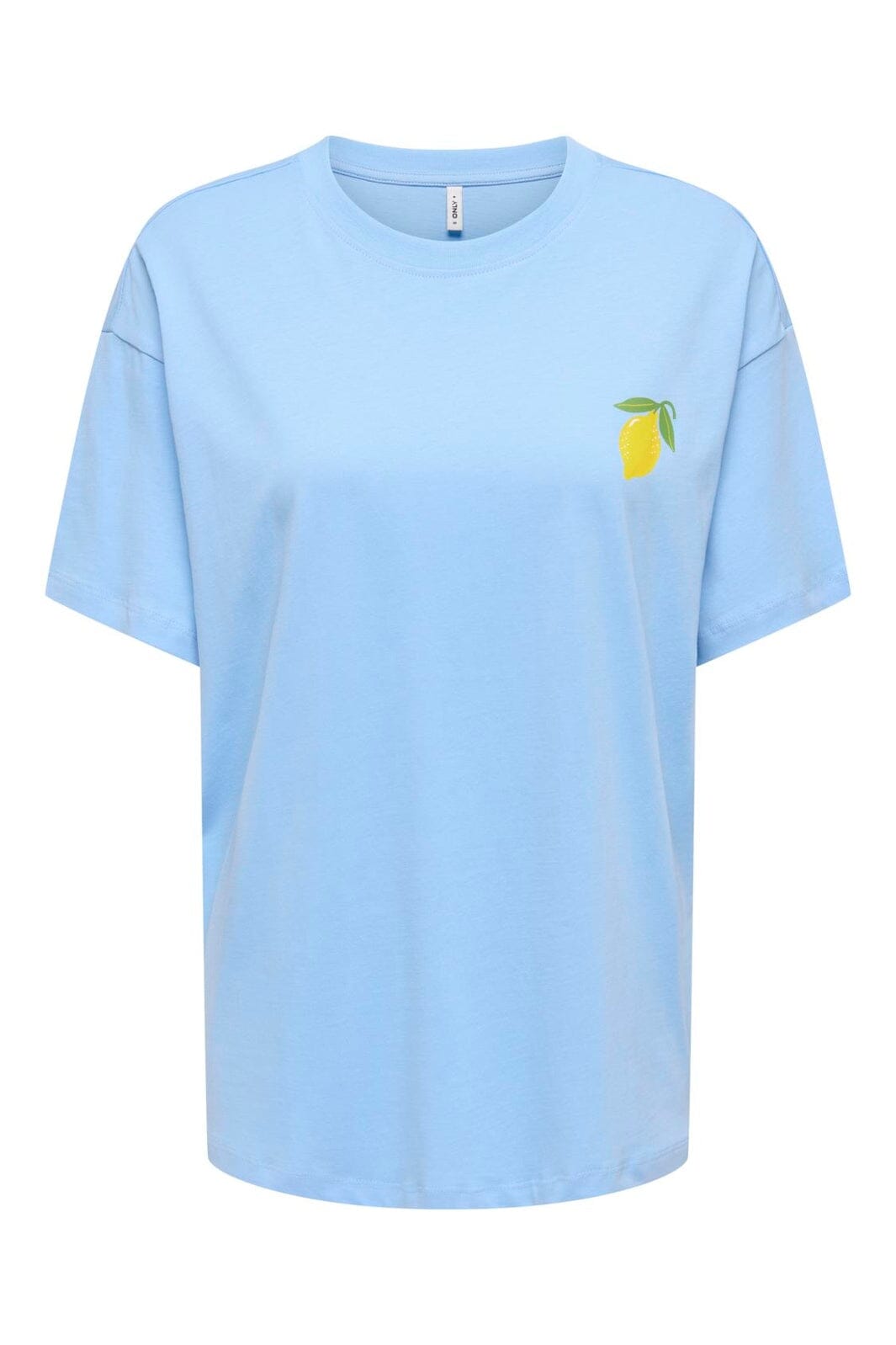 Only - Onlelle S/S Printed Tee - 5005417 Placid Blue Lemoncello (Prism Pink)