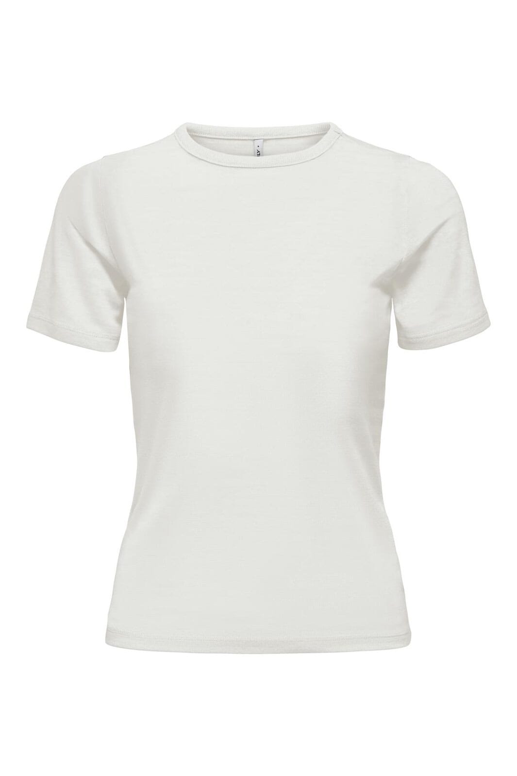Only - Onlelli S/S Rib Top - 4941176 Cloud Dancer