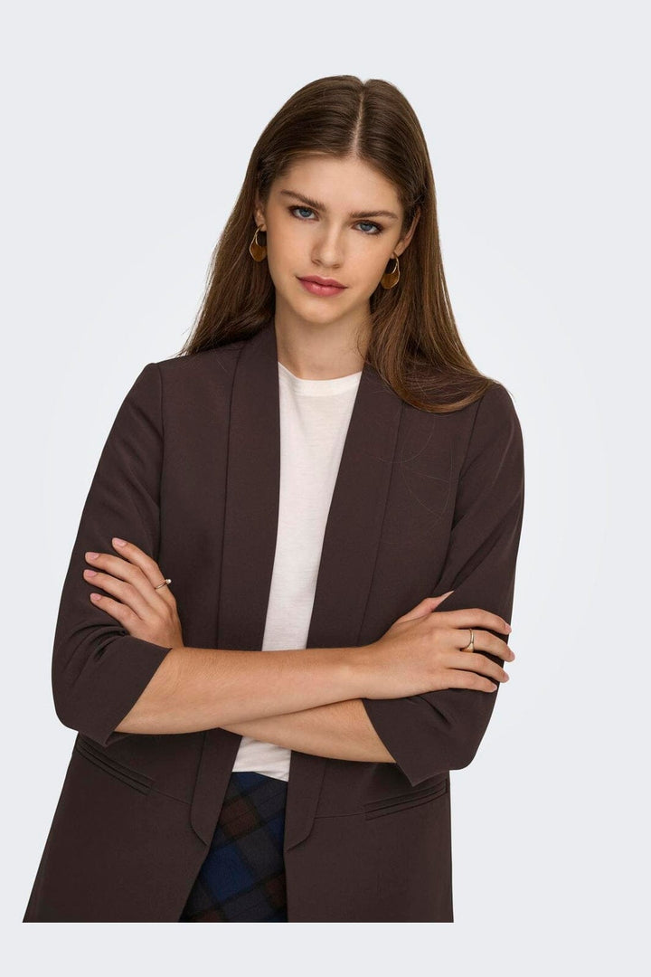 Only - Onlelly 3/4 Blazer Tlr - 4973184 Coffee Bean