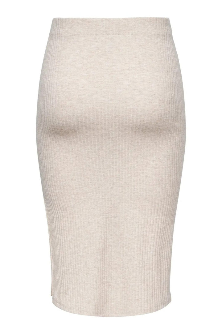 Only - Onlemma Slit Skirt - 3694256 Pumice Stone Melange