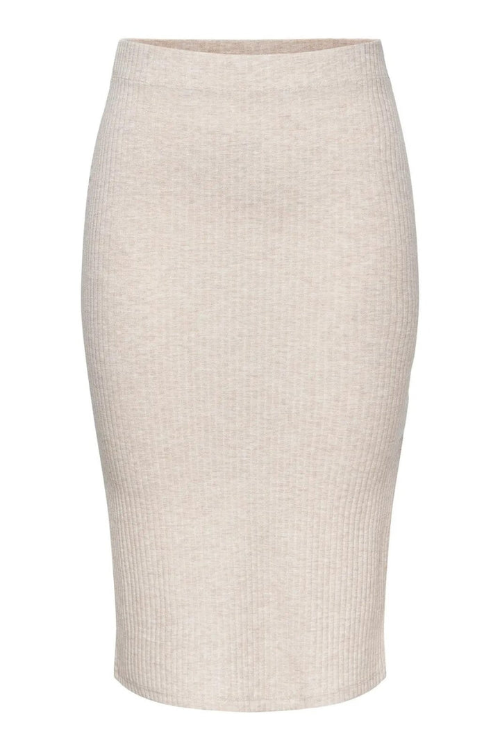 Only - Onlemma Slit Skirt - 3694256 Pumice Stone Melange