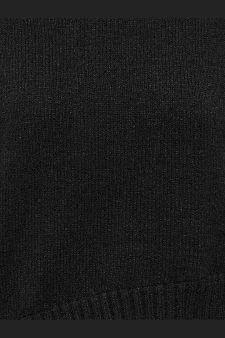 Only - Onlevie Ls Lace Mix O-Neck Knt - 5137519 Black Black Lace
