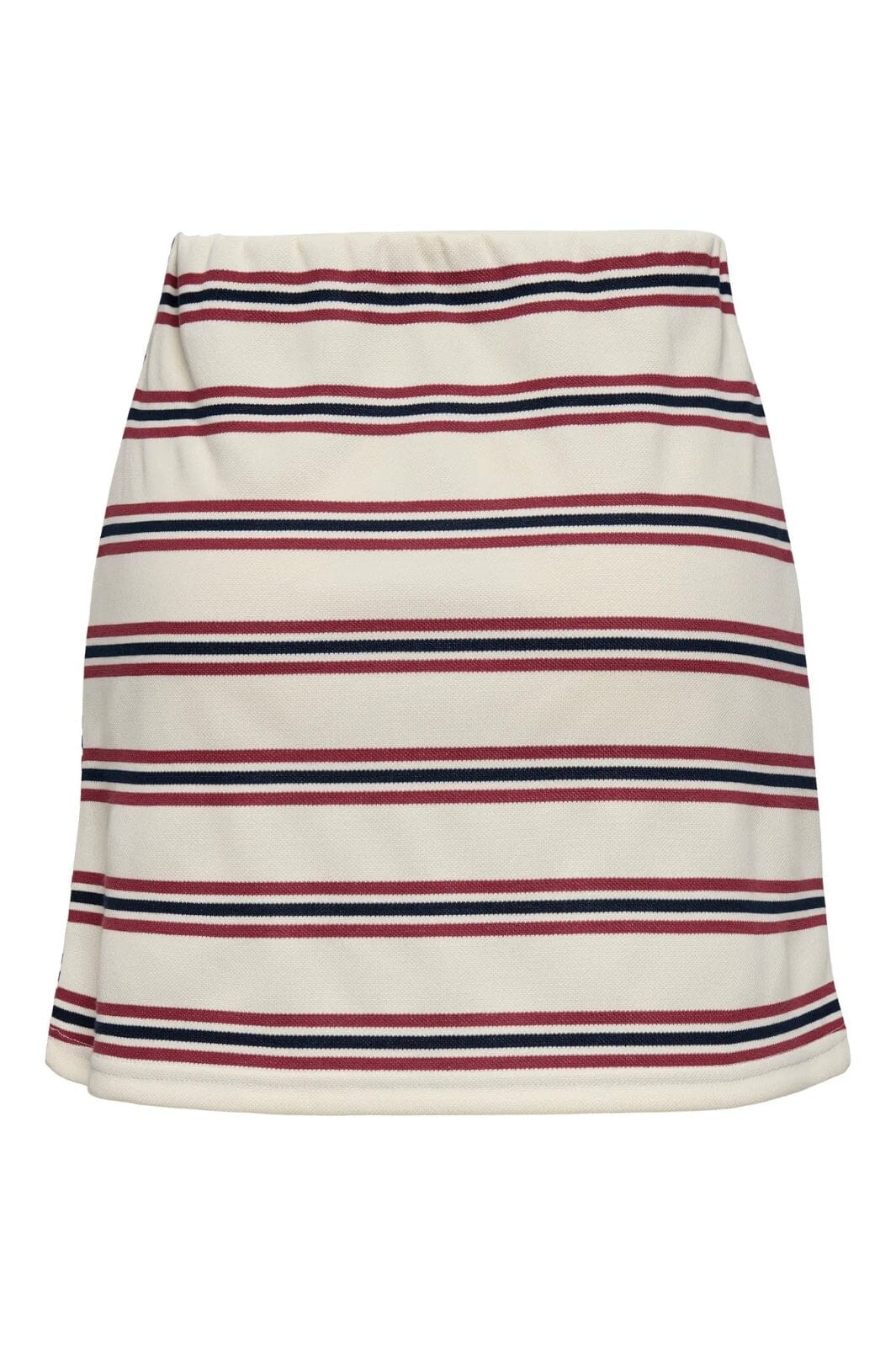 Only - Onlevie Mini Skirt - 4793086 Antique White Navy Blazer+Ruby Wine