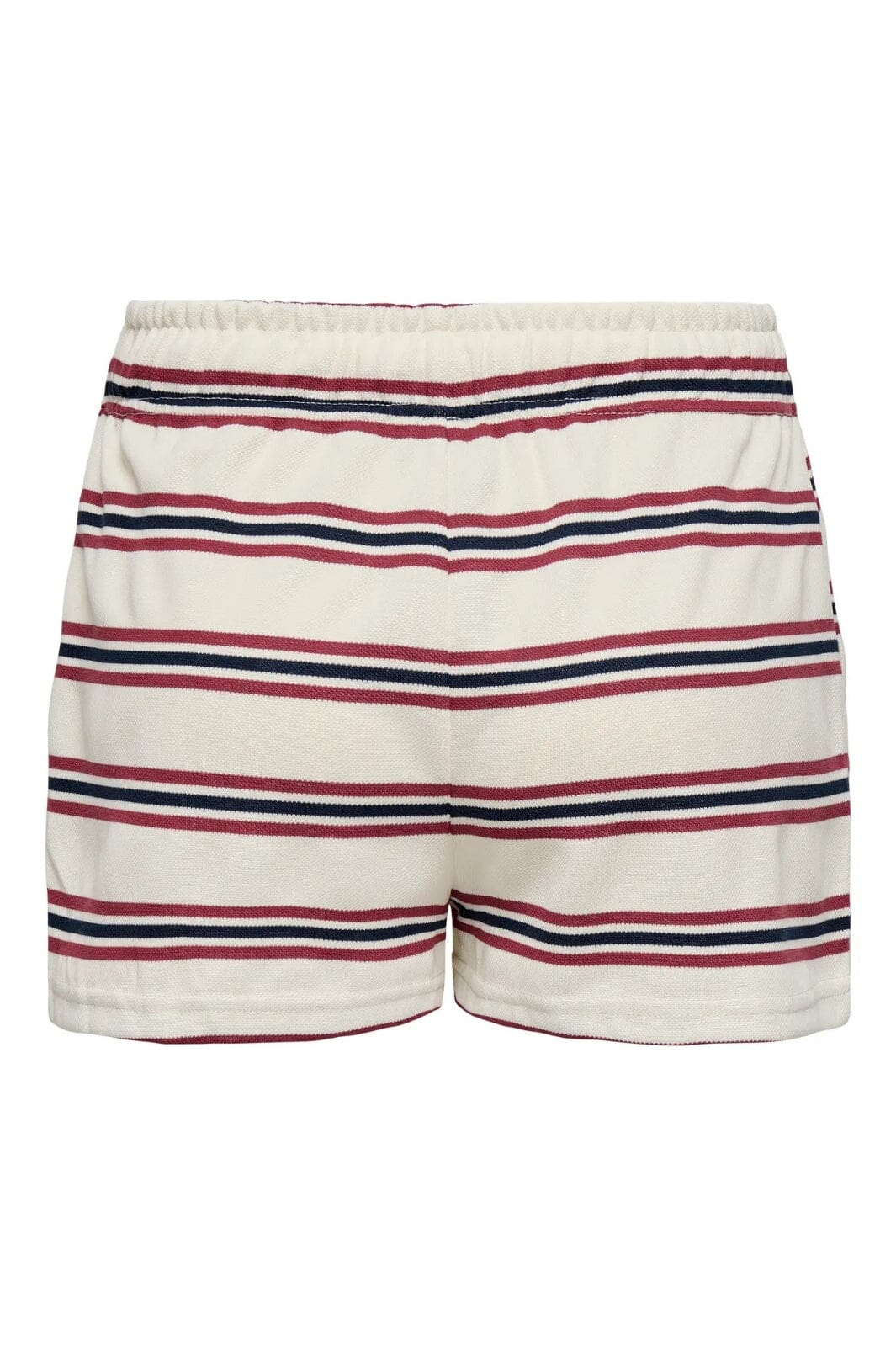 Only - Onlevie Shorts - 4793080 Antique White Navy Blazer+Ruby Wine