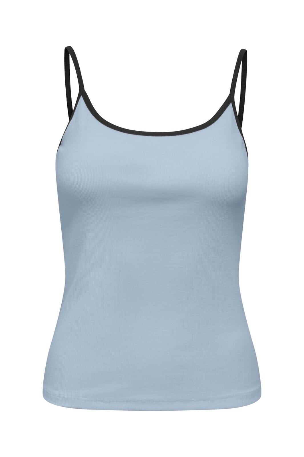 Only - Onlfenja U-Neck Strap Top - 5094349 Cashmere Blue Black Neck