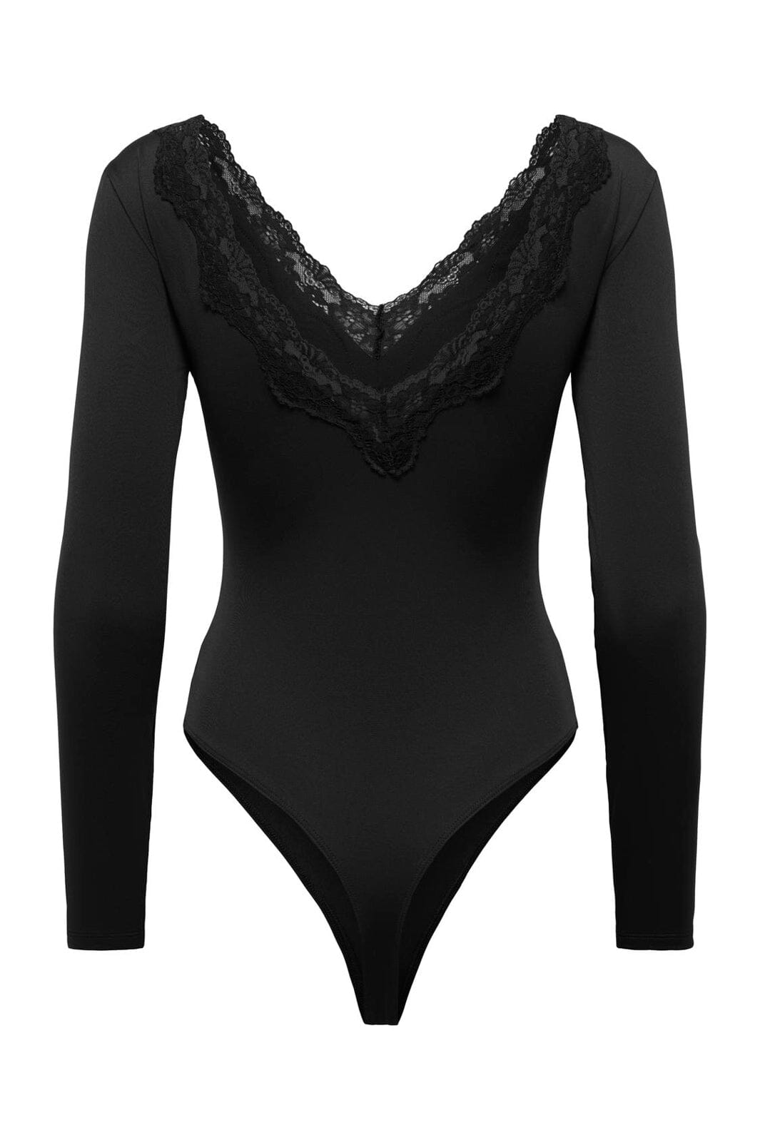 Only - Onlfern L/S V-Neck Bodystocking - 5170682 Black
