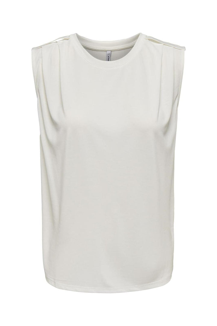 Only - Onlfree Life S/L Modal Satin Mix Top - 4278227 Cloud Dancer