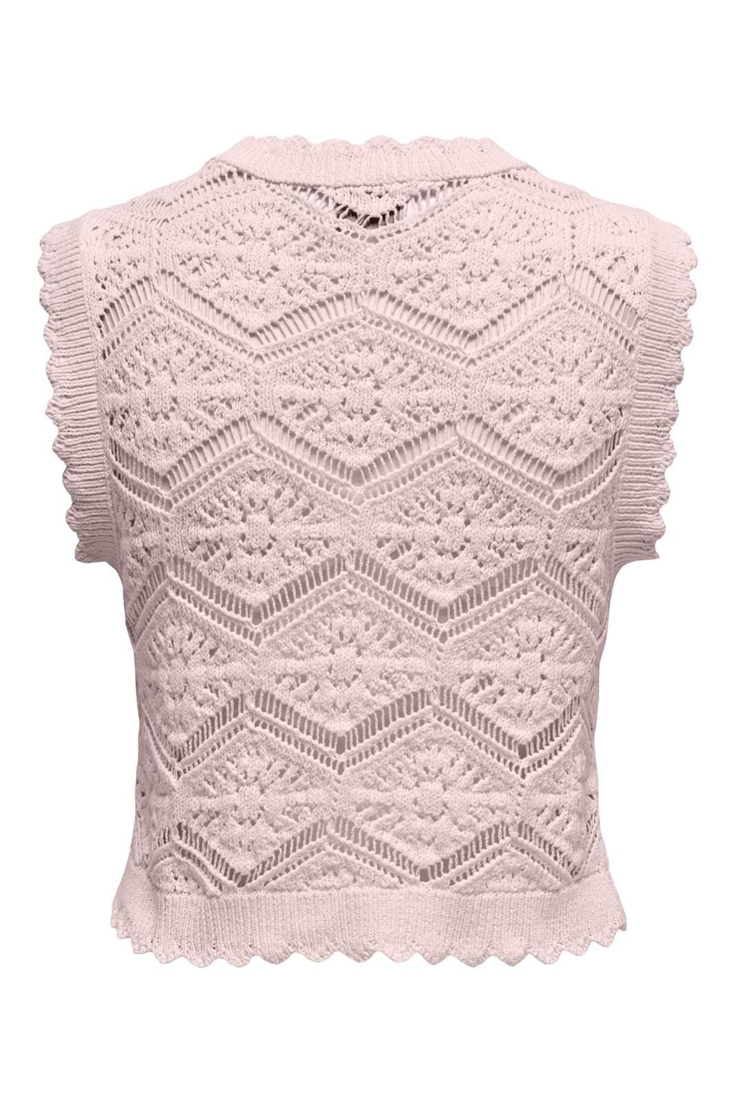 Only - Onlfrida Life Sl Structure Top Knt 15315271 - 4429426 - Candy Pink