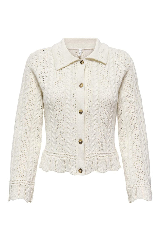 Only - Onlfrieda Life Ls Structure Cardi Cc Knt - 4972342 Birch Horn Button