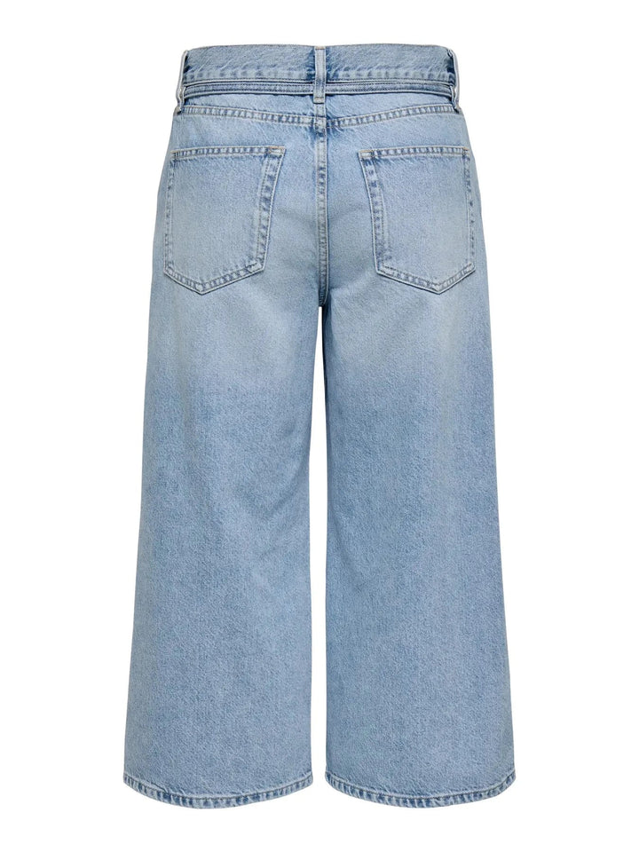 Only - Onlgianna Culotte Dot - 4978483 Medium Blue Denim Jeans 