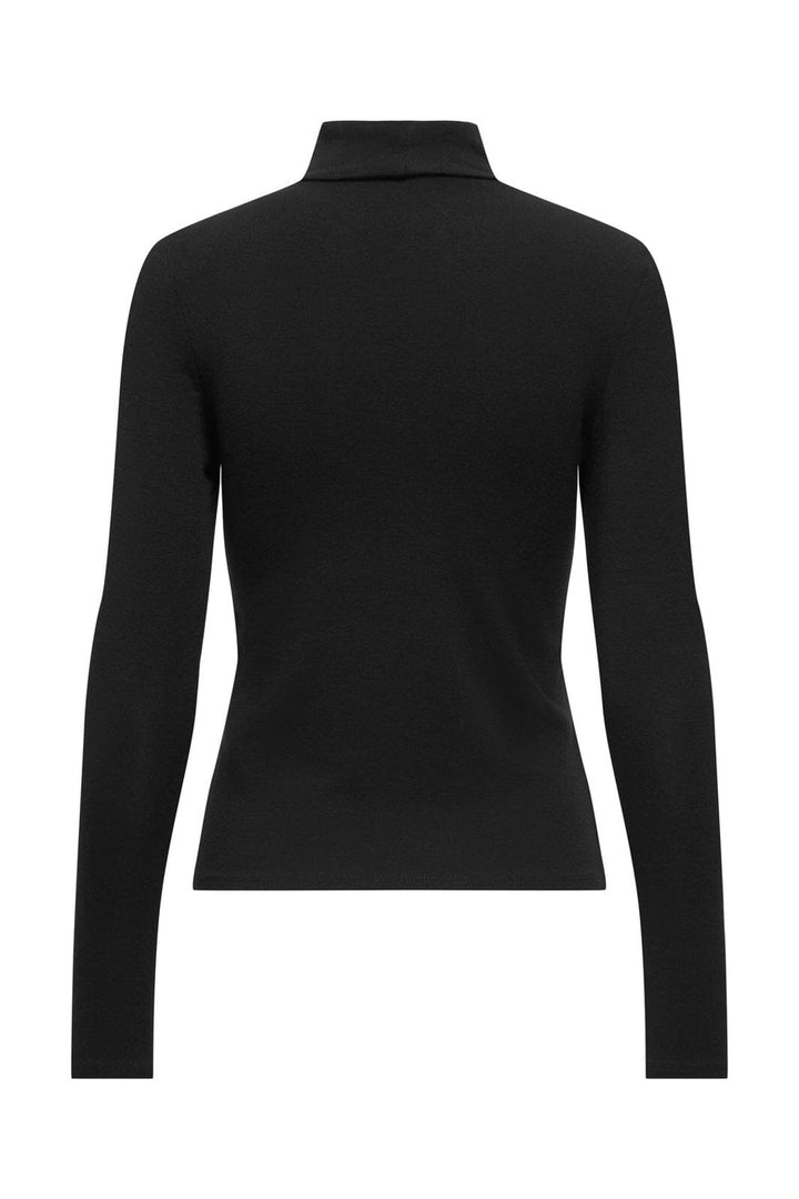 Only - Onlglamour L/S Roll-Neck Top - 5090762 Black