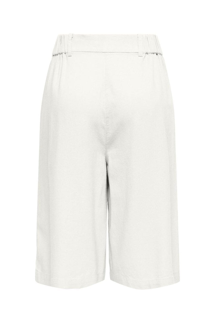 Only - Onlgoa Linen Bl Long Shorts Cc Tlr - 4942152 Cloud Dancer