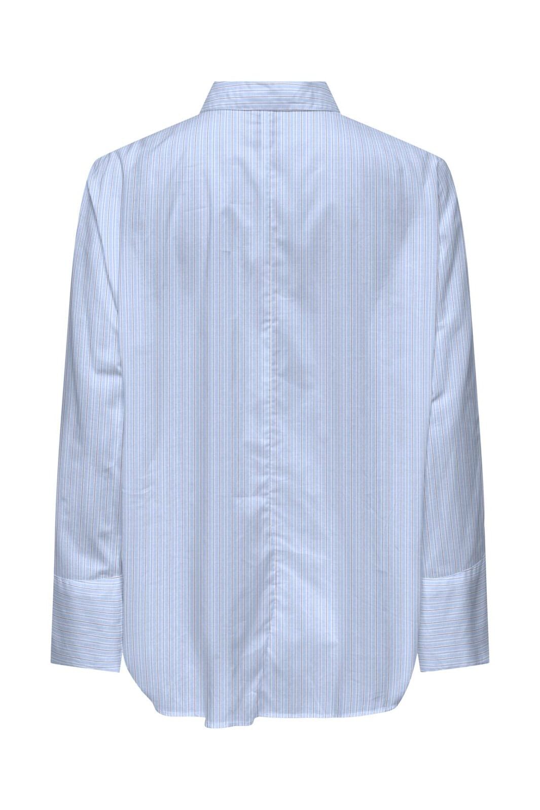 Only - Onlgrace Bersa Ls Shirt - 4983431 Brunnera Blue White