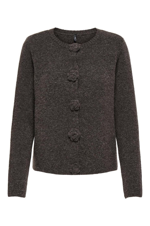 Only - Onlgry Ls Cardigan Cl Knt - 4955919 Black Coffee