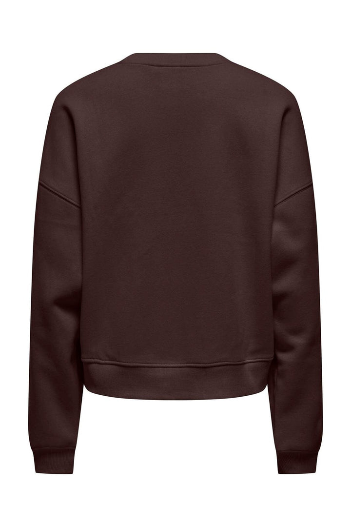 Only - Onlhappy L/S Crew Neck Swt - 5199521 Coffee Bean