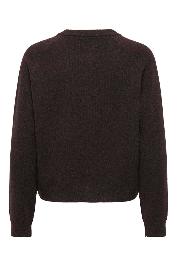 Only - Onlhoney Life Ls Button Cardigan Knt - 5059867 Mole Gold Bow Buttons