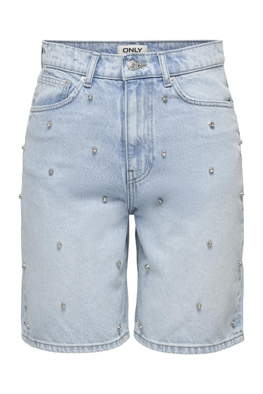 Only - Onlhope Rhs Loose Long Shorts Azg - 4720188 Light Blue Denim
