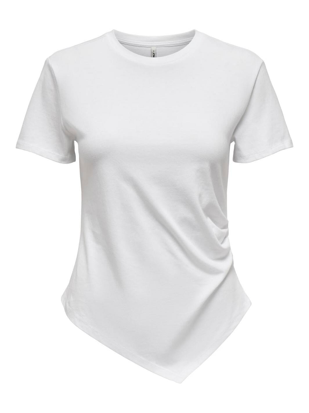 Only - Onlindy S/S O-Neck Top - 4771483 Bright White