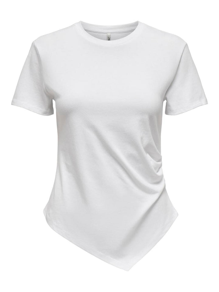 Only - Onlindy S/S O-Neck Top - 4771483 Bright White