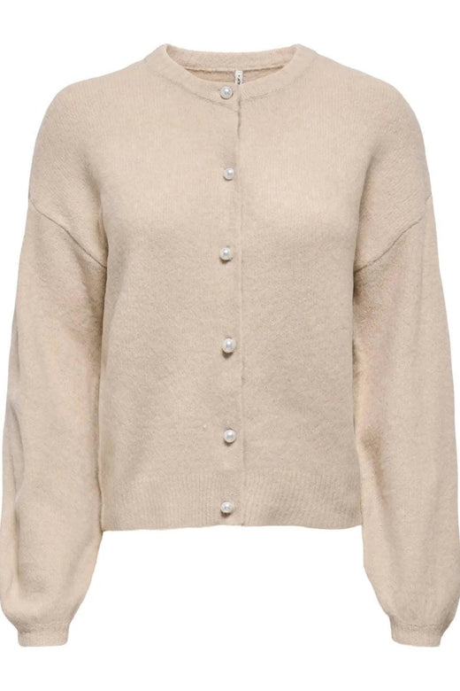 Only - Onlisabella L/S Cardigan Knt - 4901813 Pumice Stone Melange Cardigans 