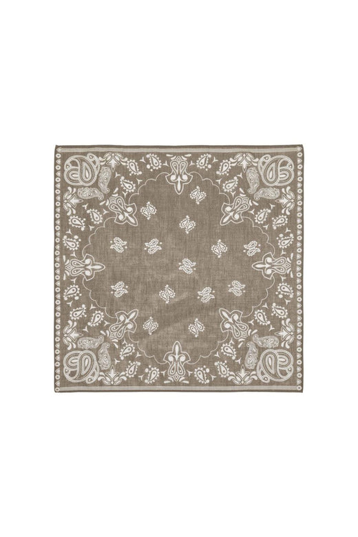 Only - Onlisabella Small Cotton Scarf Acc - 5003009 Silver Mink Paisley