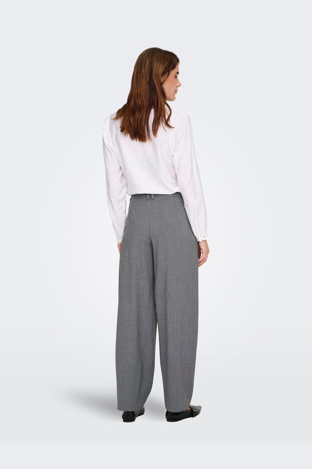 Only - Onlisadora Life Barrel Pant Tlr - 4945005 Medium Grey Melange