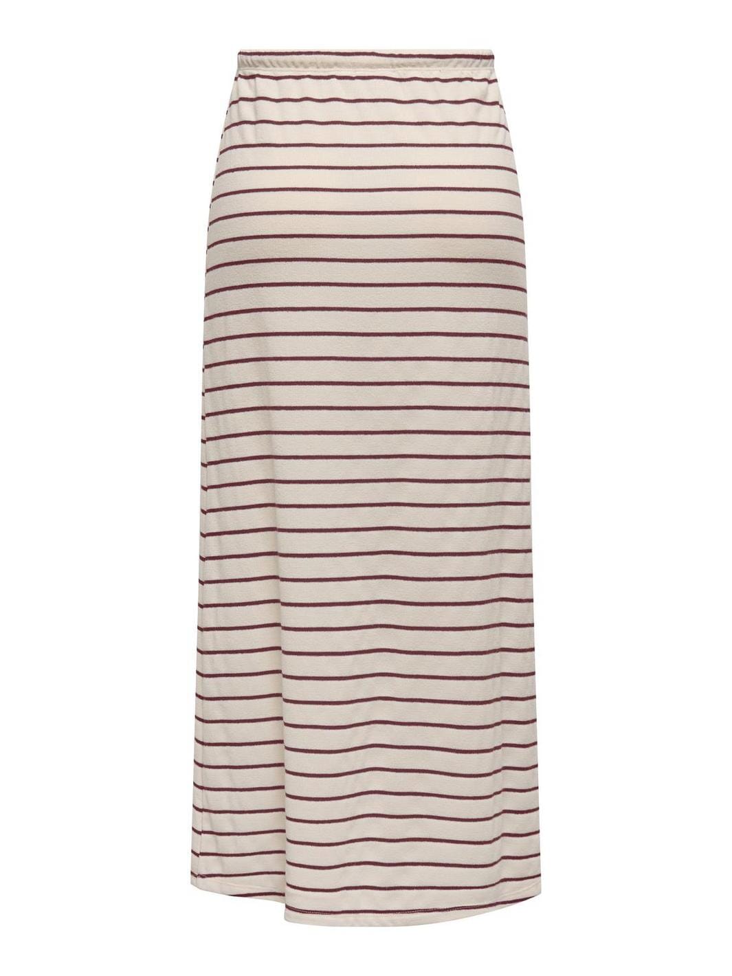 Only - Onljana Loose Skirt Swt - 4832802 Cloud Dancer Ruby Wine