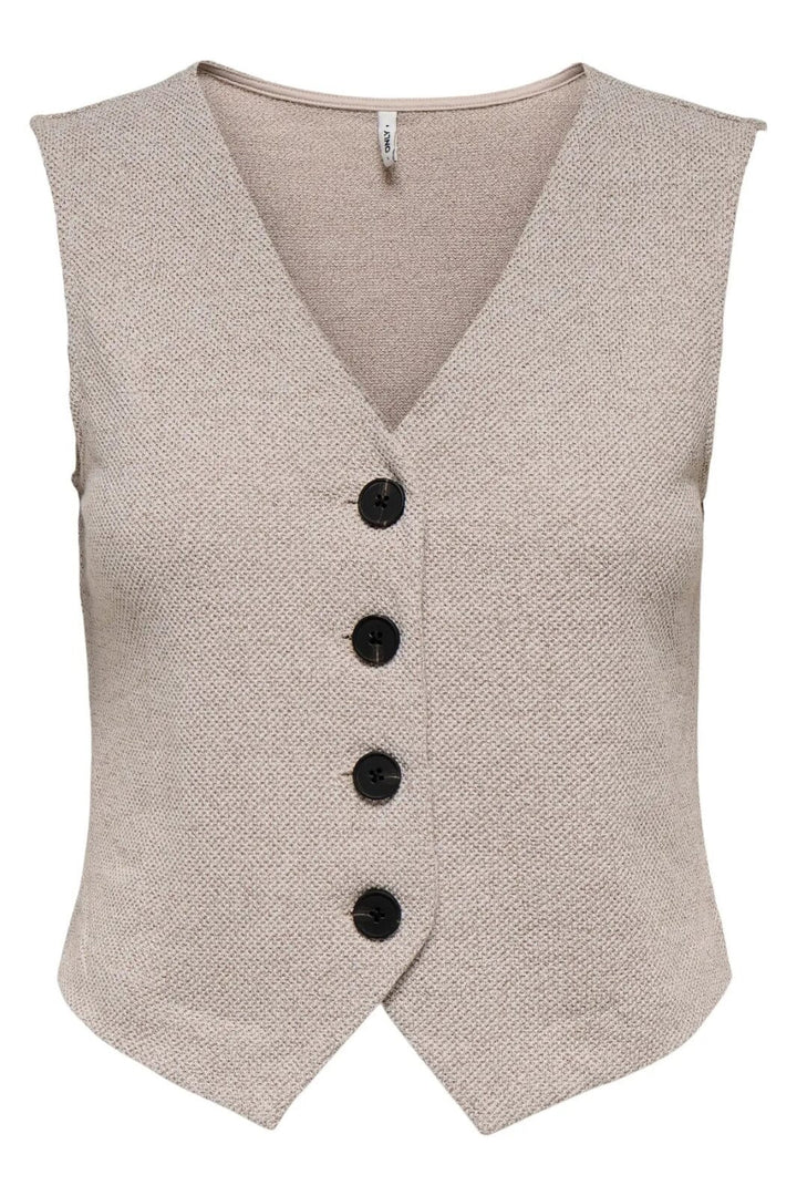 Only - Onljayla S/L Waistcoat - 4772421 Pumice Stone Melange
