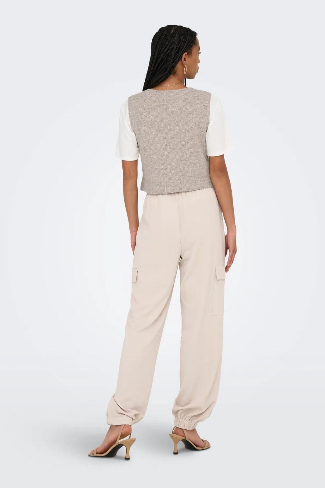 Only - Onljayla S/L Waistcoat - 4772421 Pumice Stone Melange