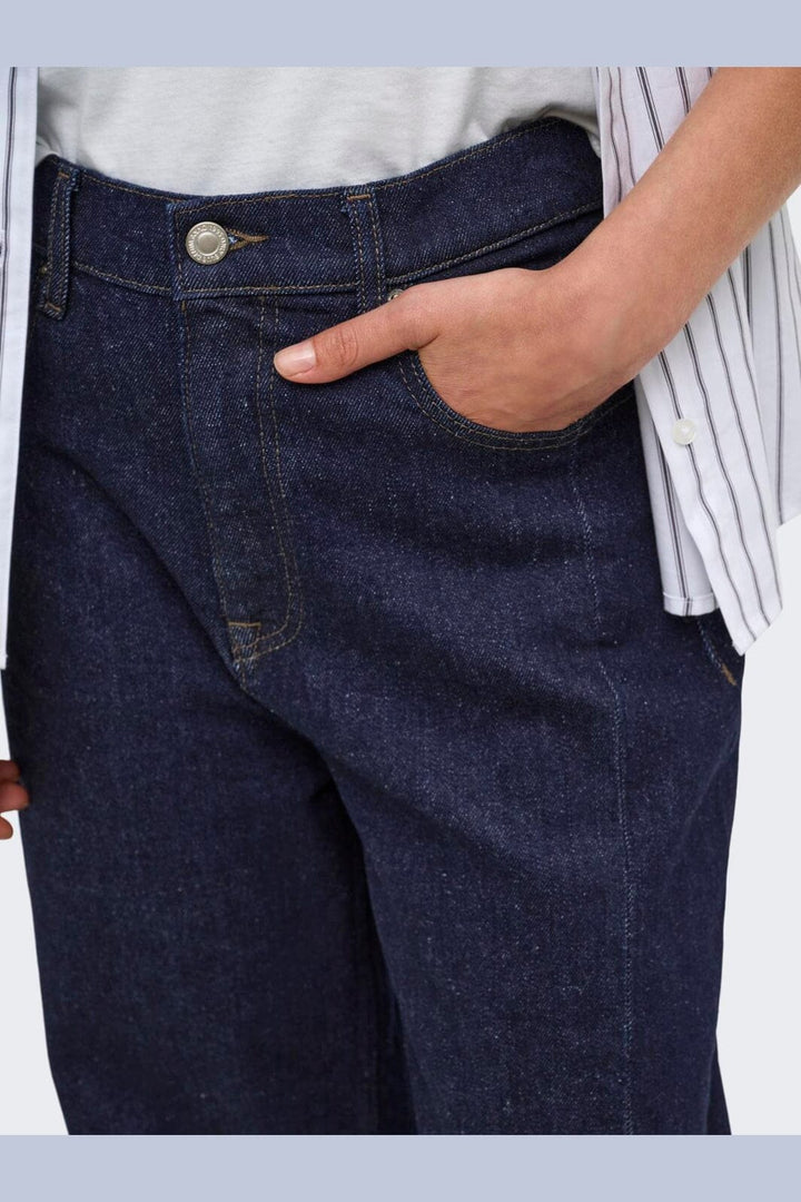 Only - Onljessica Barrel Ankle Azg421 - 5198926 Dark Blue Denim