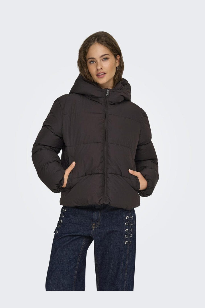 Only - Onljuta Life Short Puffer - 4943921 Chocolate Torte