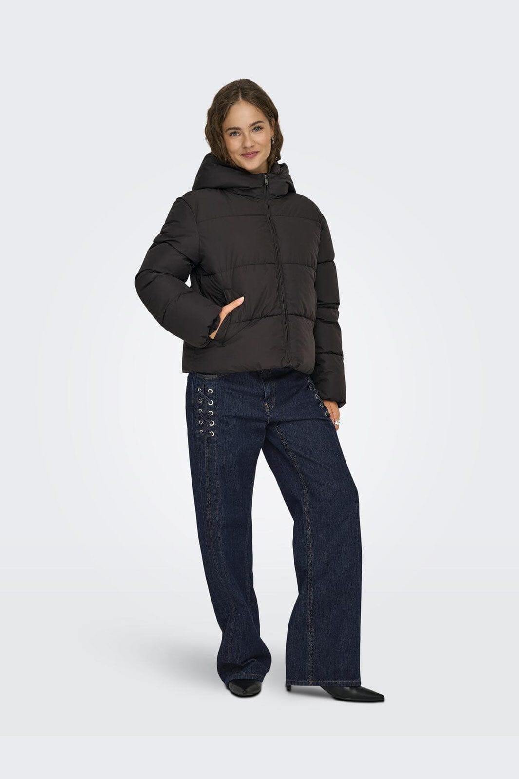 Only - Onljuta Life Short Puffer - 4943921 Chocolate Torte