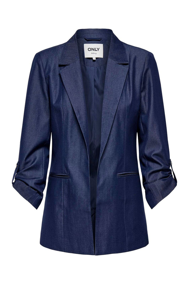 Only - Onlkayle-Iria Life 3/4 Chambr Blazer Tlr - 4963836 Naval Academy Melange