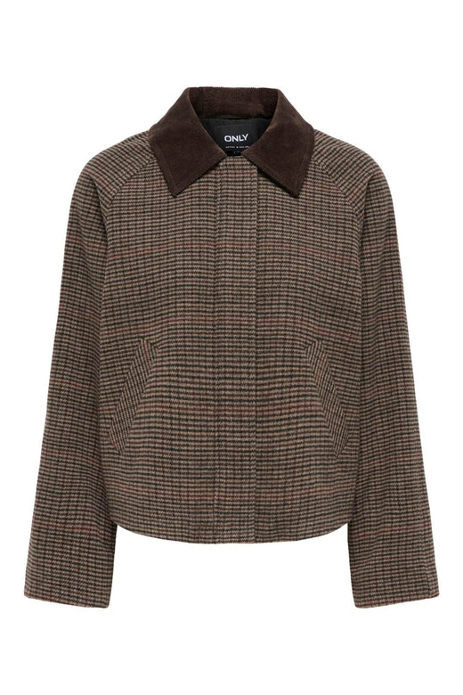 Only - Onlkine Checked Cord Jacket Cc - 5103140 Fungi Fungi Check