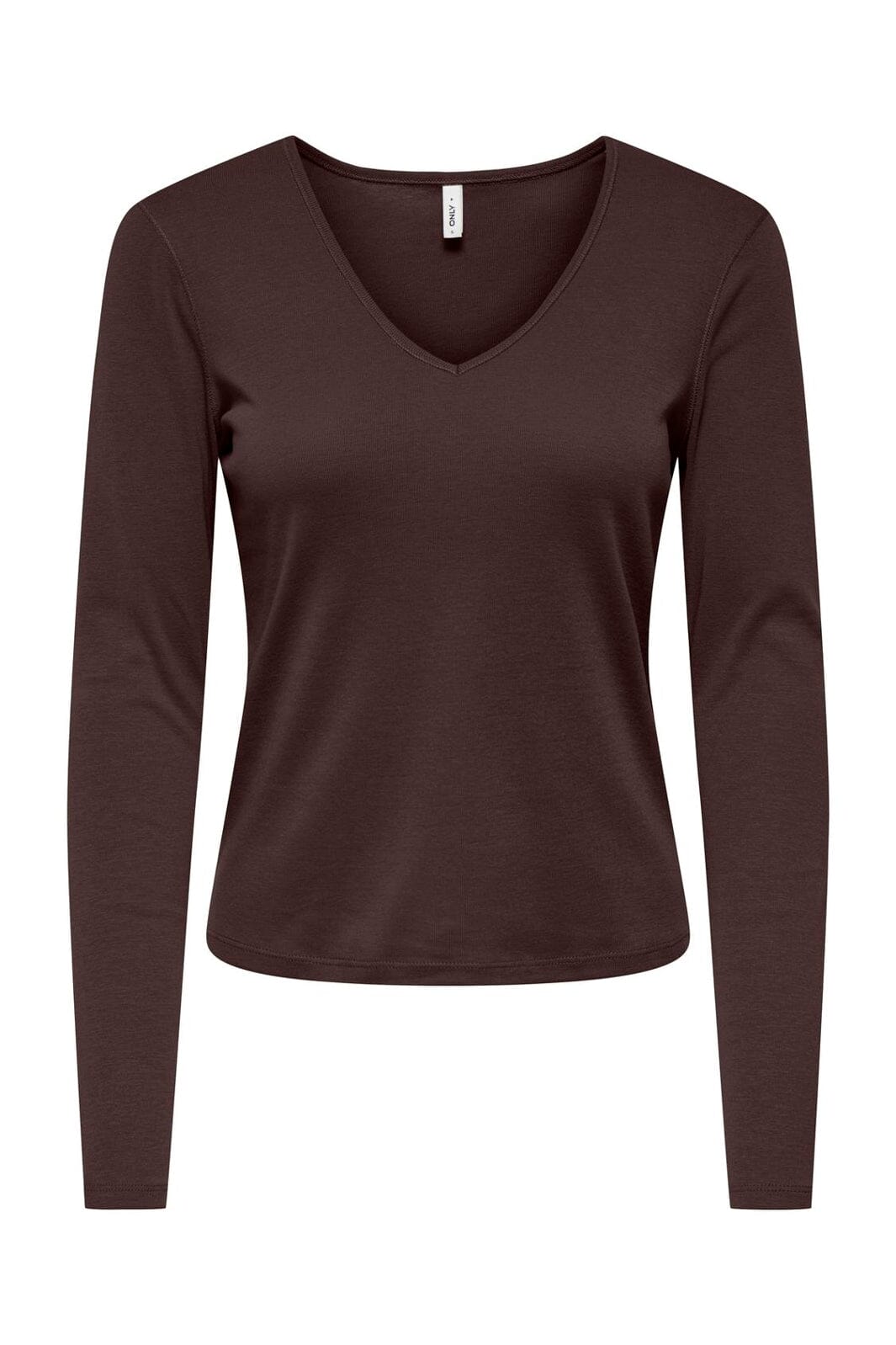 Only - Onlkira L/S V-Neck Top - 5138852 Coffee Bean