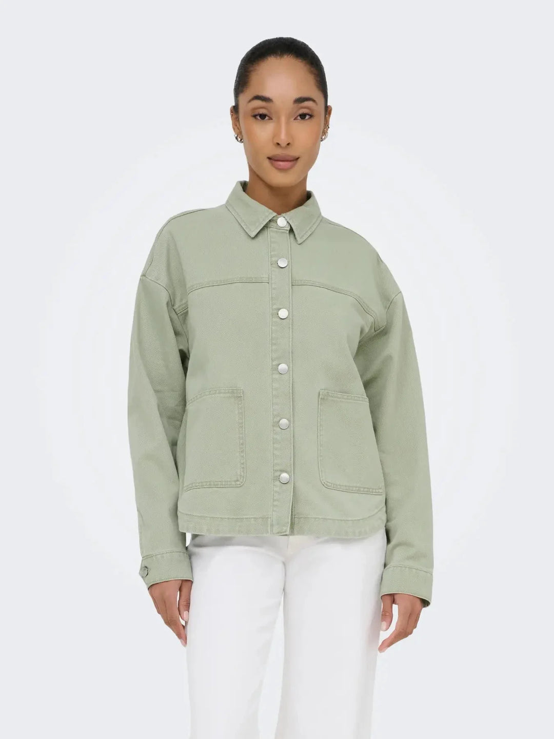 Only - Onllara Ls Shacket Gua - 5036778 Laurel Wreath Jakker 