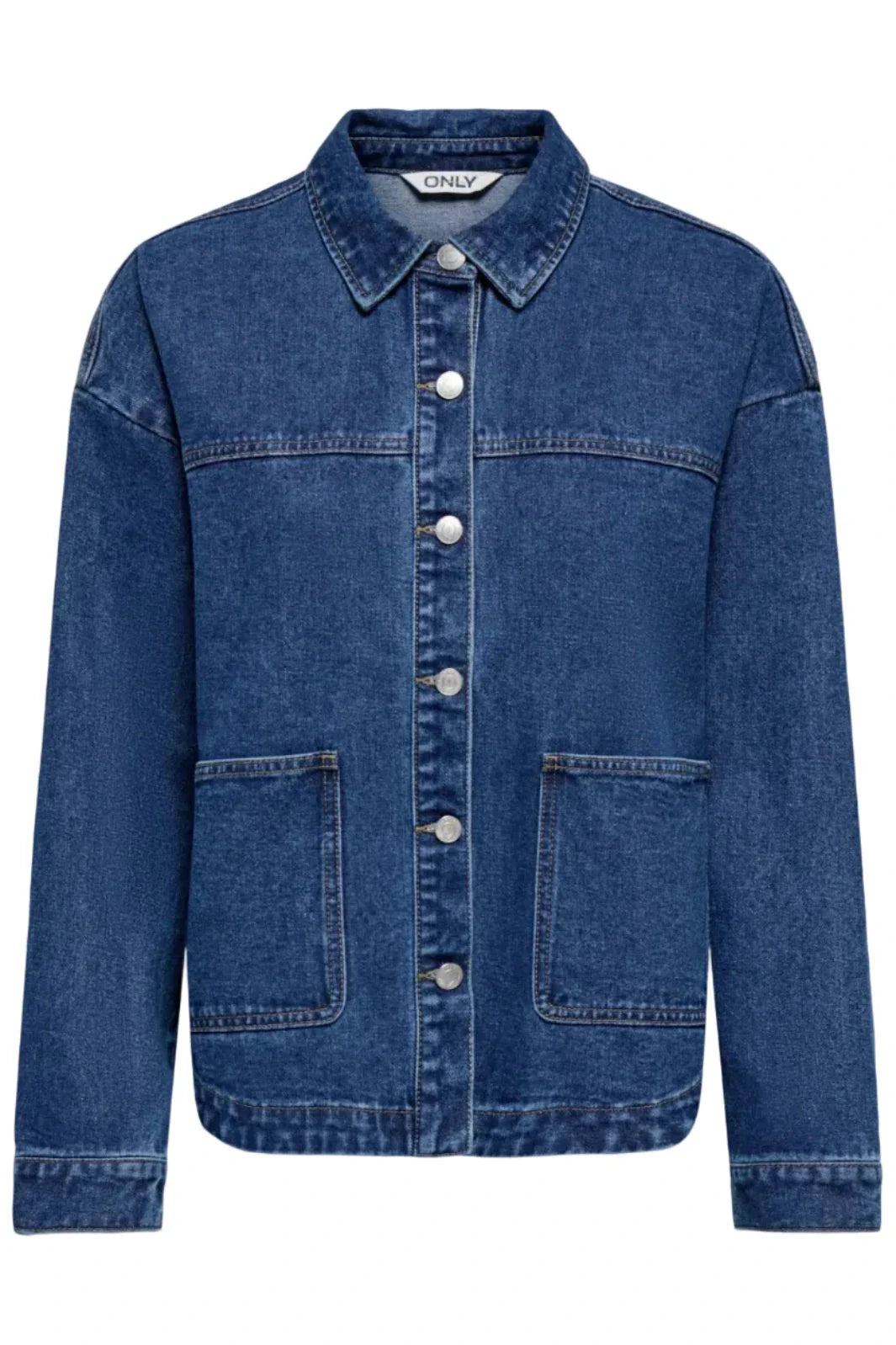 Only - Onllara Ls Shacket Gua - 5036779 Medium Blue Denim Jakker 