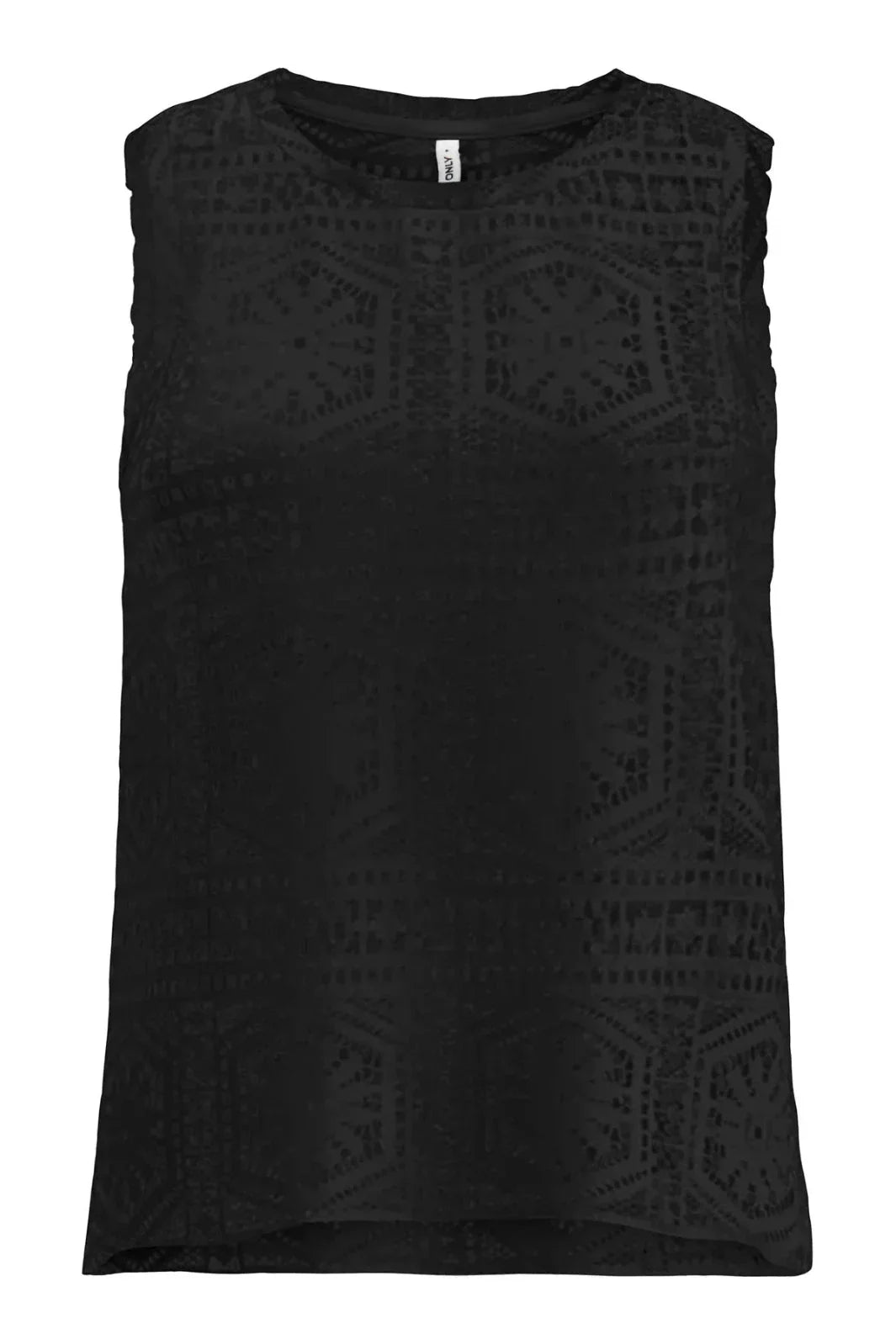 Only - Onllian Lace Tank Top - 5044905 Black Toppe 