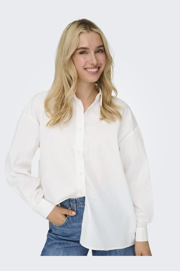Only - Onllibba L/S Shirt - 4951306 Bright White