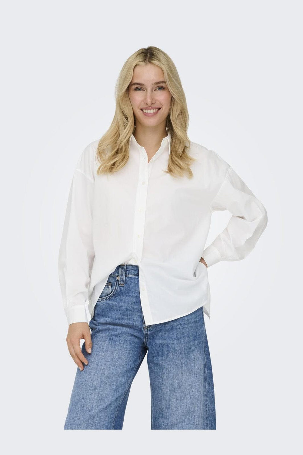Only - Onllibba L/S Shirt - 4951306 Bright White