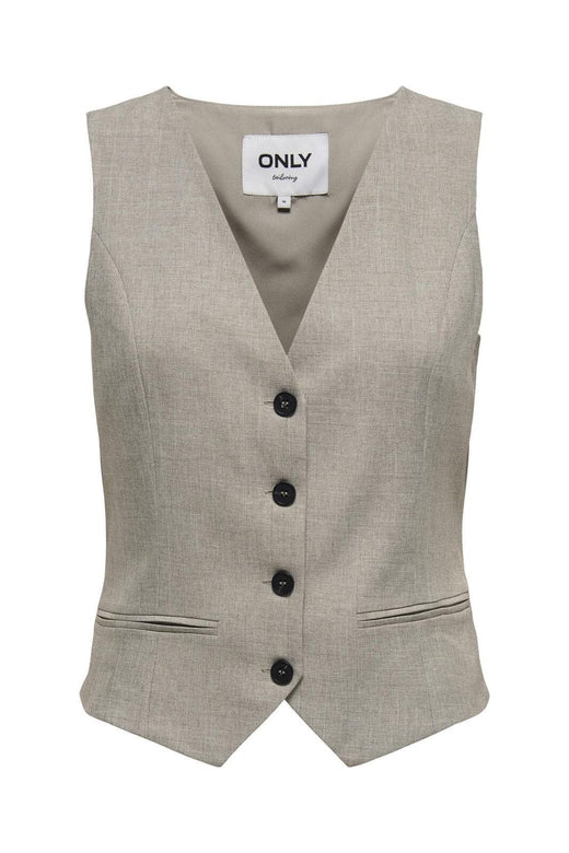 Only - Onllinda S/L Mel Fit Waistcoat Tlr - 4633901 Fungi Melange