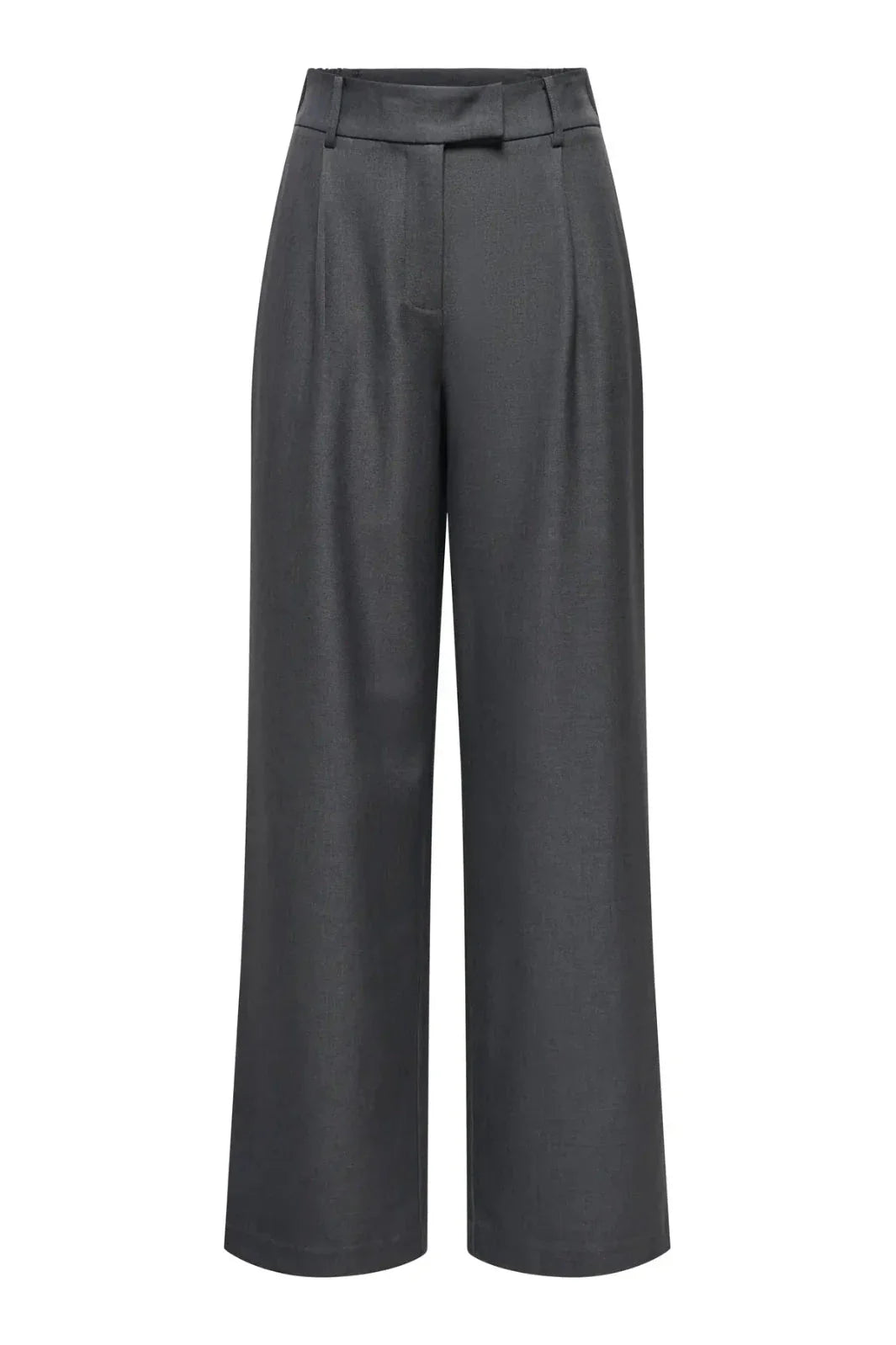 Only - Onllinda Str Mel Pants Tlr - 5034221 Dark Grey Melange Bukser 